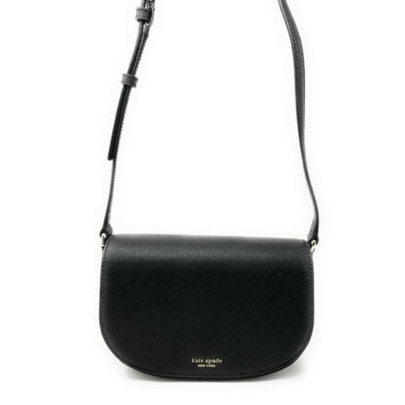 Kate Spade Handbags - Kate Spade Reiley Flap Crossbody Bag Leather Black